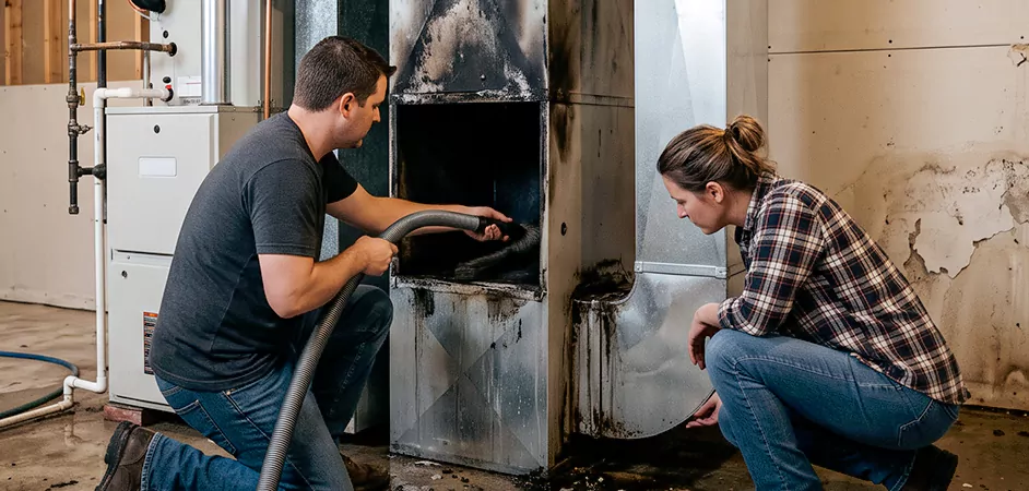 Fire and Flood Duct Restoration in West New York, NJ