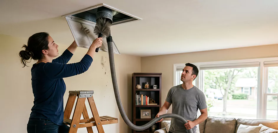 Roof and Wall Exhaust Cap Cleaning in West New York