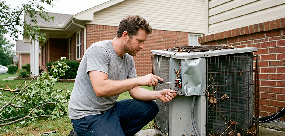 Storm Damage HVAC Restoration in West New York
