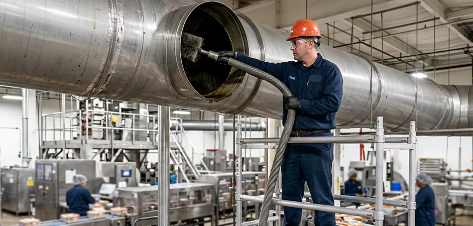 Food Processing Facility Duct Cleaning in West New York