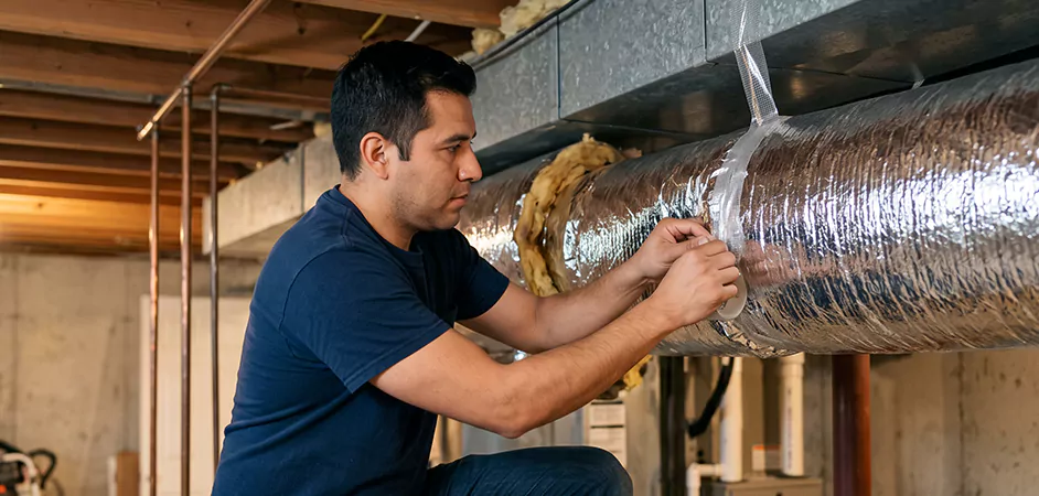 Duct Insulation Upgrade in West New York