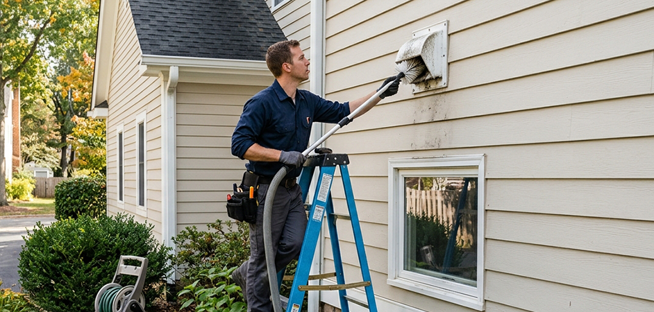 Exterior Vent Cap Cleaning in West New York